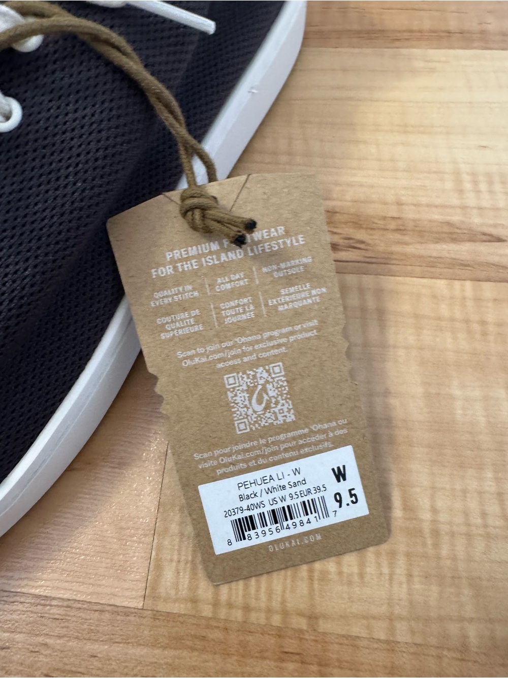 Olukai Women's Pehuea Li Black/White Sand Sneakers NWT $110 Multiple Sizes - Picture 6 of 15